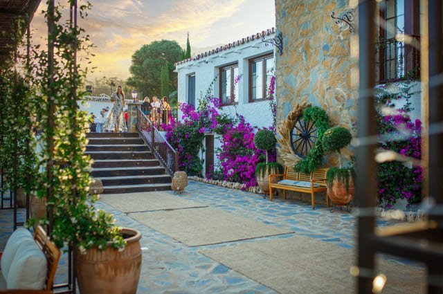 stairs to main terrace