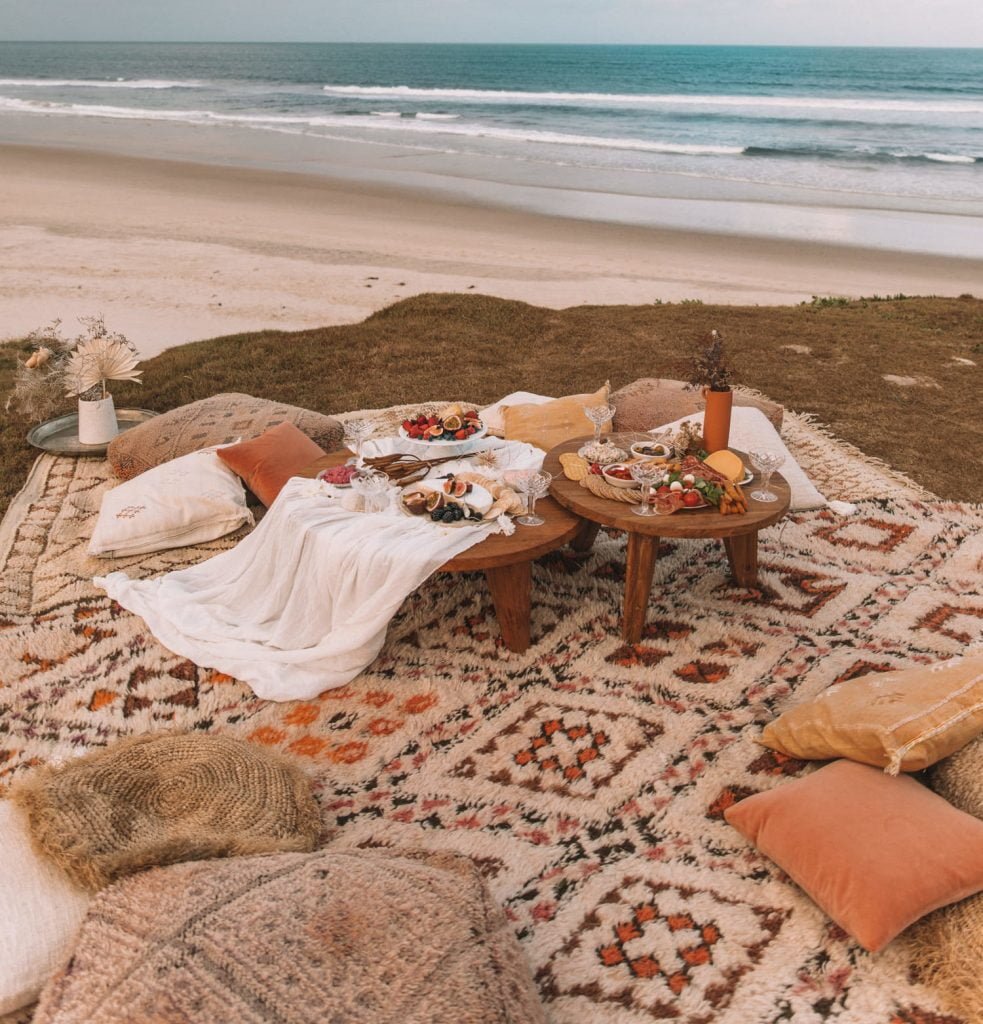 Galentines Day with helenowen collagevintage Spell The Gypsy Collective Beach Picnic in Byron Bay 1 e1619287337498